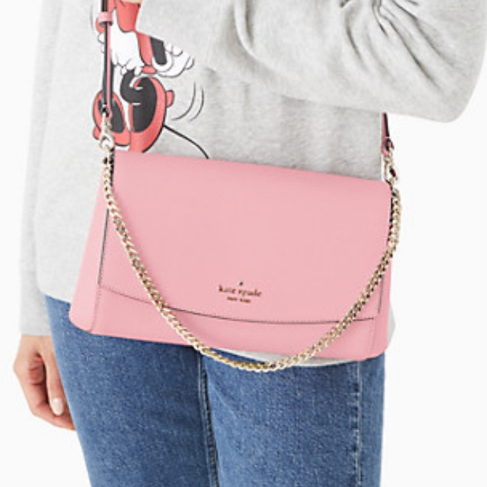 Sold!! KATE SPADE | Pink Carnation Purse Crossbody Shoulder Bag - Picture 5 of 14
